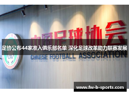 足协公布44家准入俱乐部名单 深化足球改革助力联赛发展 足协公布44家准入俱乐部名单 深化足球改革助力联赛发展