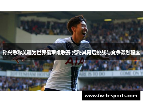 孙兴慜称英超为世界最艰难联赛 揭秘其背后挑战与竞争激烈程度
